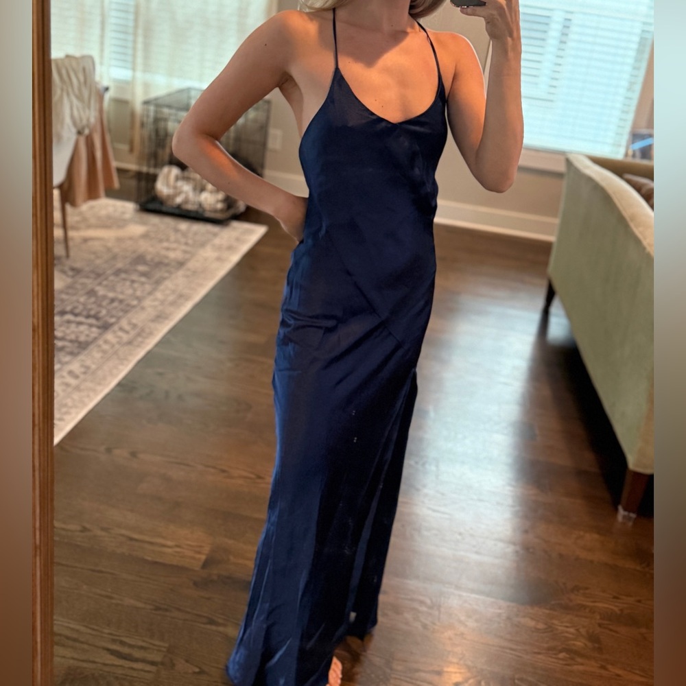 House of Harlow 1960 Midnight Blue Dress